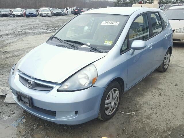 JHMGD38427S012515 - 2007 HONDA FIT BLUE photo 2