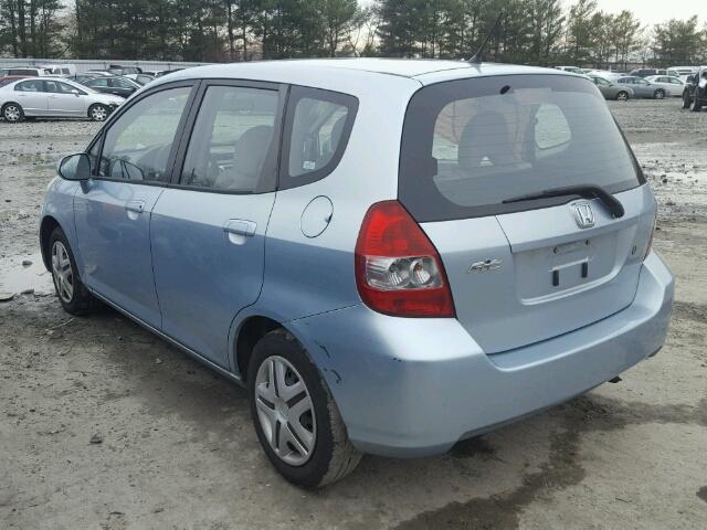 JHMGD38427S012515 - 2007 HONDA FIT BLUE photo 3