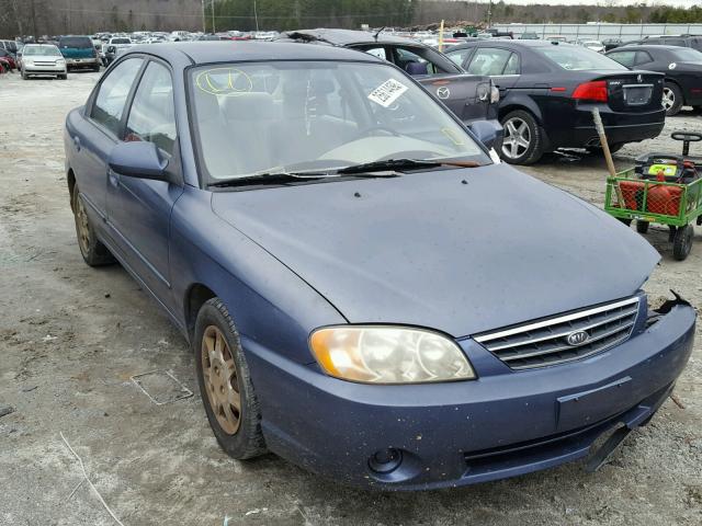 KNAFB121735219476 - 2003 KIA SPECTRA BA BLUE photo 1