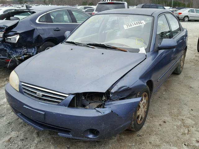 KNAFB121735219476 - 2003 KIA SPECTRA BA BLUE photo 2