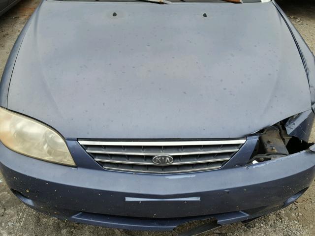 KNAFB121735219476 - 2003 KIA SPECTRA BA BLUE photo 7