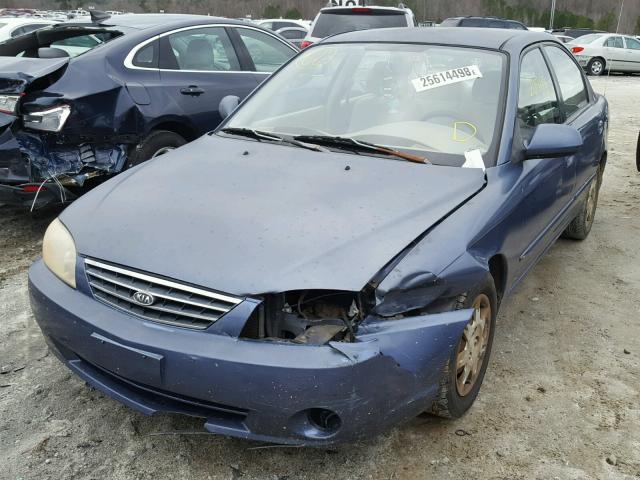 KNAFB121735219476 - 2003 KIA SPECTRA BA BLUE photo 9