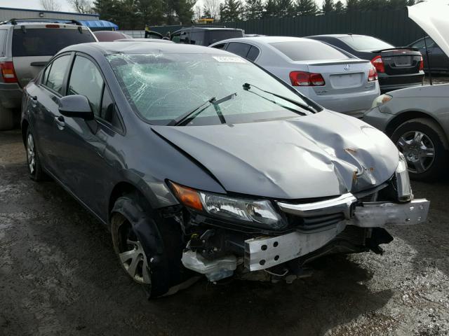 19XFB2F51CE310513 - 2012 HONDA CIVIC LX GRAY photo 1