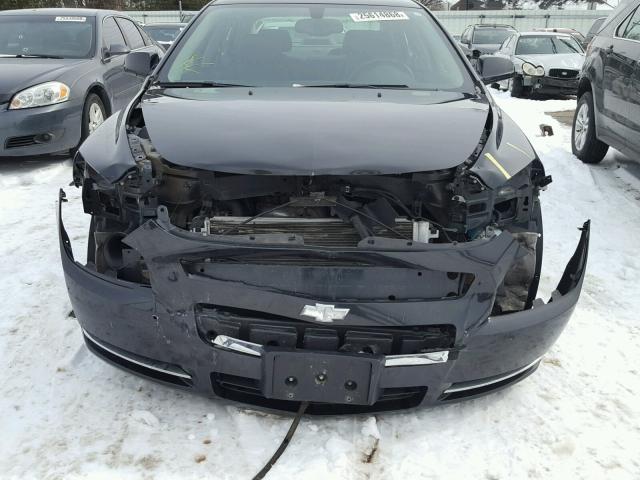 1G1ZJ57709F257344 - 2009 CHEVROLET MALIBU 2LT BLACK photo 9