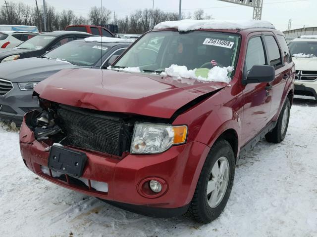 1FMCU03G59KB09948 - 2009 FORD ESCAPE XLT RED photo 2