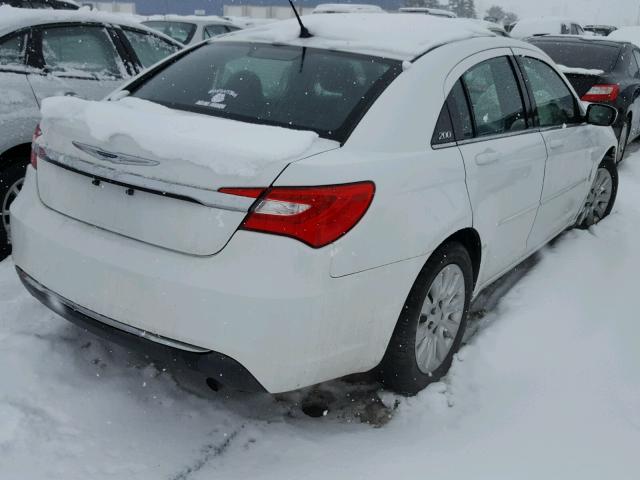 1C3CCBAB8CN273201 - 2012 CHRYSLER 200 LX WHITE photo 4