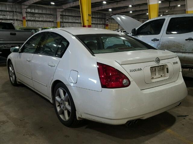 1N4BA41E64C810492 - 2004 NISSAN MAXIMA SE WHITE photo 3