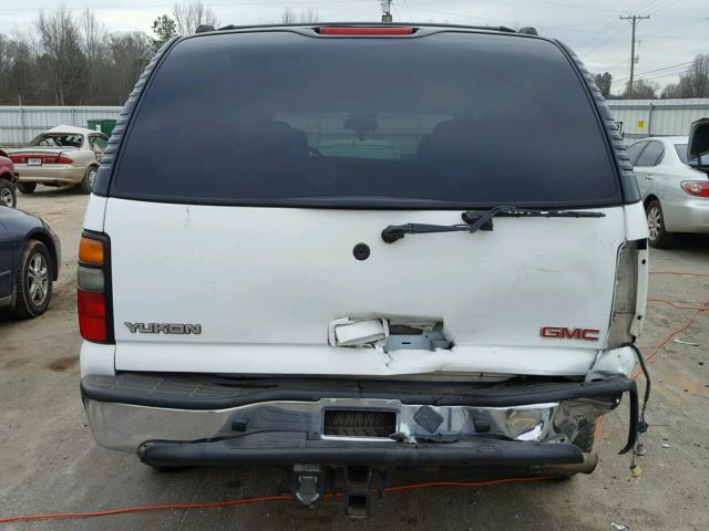 1GKEK13T65R151816 - 2005 GMC YUKON WHITE photo 9