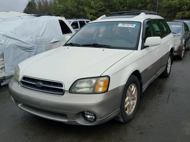 4S3BH686617674563 - 2001 SUBARU LEGACY OUT WHITE photo 2