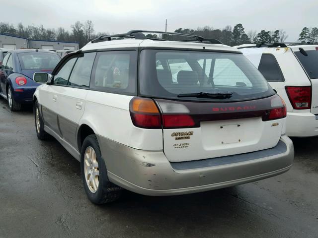 4S3BH686617674563 - 2001 SUBARU LEGACY OUT WHITE photo 3