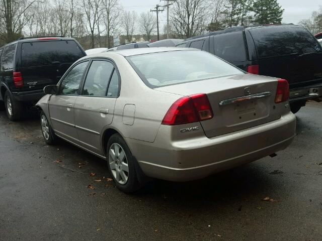 1HGES26742L054971 - 2002 HONDA CIVIC EX Qızıl foto 3