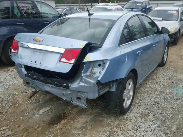 1G1PF5SC8C7179216 - 2012 CHEVROLET CRUZE LT BLUE photo 4