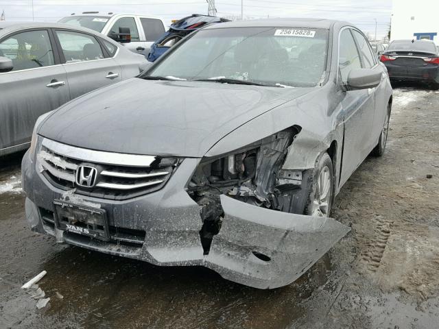 1HGCP3F80CA016125 - 2012 HONDA ACCORD EXL GRAY photo 2