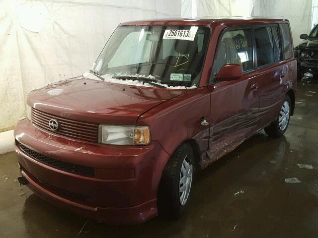 JTLKT324864086729 - 2006 TOYOTA SCION XB RED photo 2