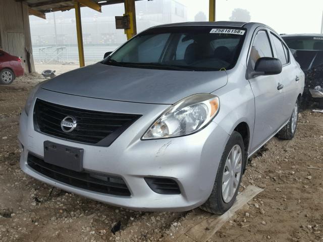 3N1CN7AP0CL842947 - 2012 NISSAN VERSA S SILVER photo 2