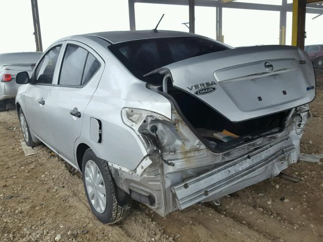 3N1CN7AP0CL842947 - 2012 NISSAN VERSA S SILVER photo 3