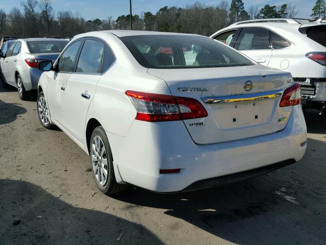 3N1AB7AP0DL626842 - 2013 NISSAN SENTRA S WHITE photo 3