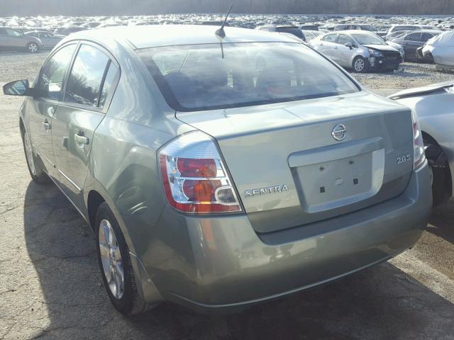 3N1AB61E18L635760 - 2008 NISSAN SENTRA 2.0 GREEN photo 3