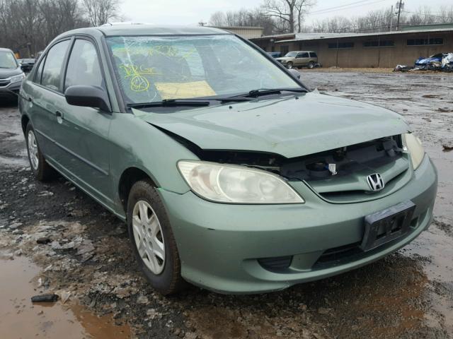 1HGES16394L007025 - 2004 HONDA CIVIC DX V GREEN photo 1