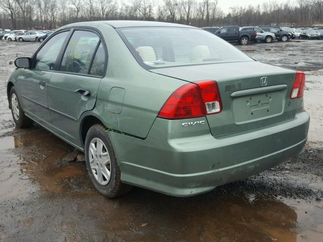 1HGES16394L007025 - 2004 HONDA CIVIC DX V GREEN photo 3