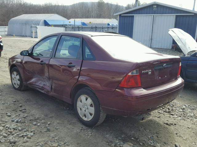 1FAFP34N67W333149 - 2007 FORD FOCUS ZX4 RED photo 3