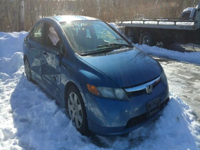 2HGFA165X6H518025 - 2006 HONDA CIVIC LX BLUE photo 1