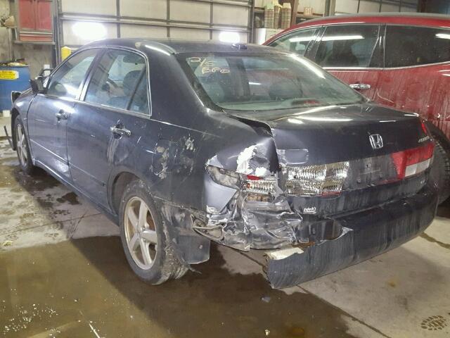 1HGCM56834A135471 - 2004 HONDA ACCORD EX BLUE photo 3