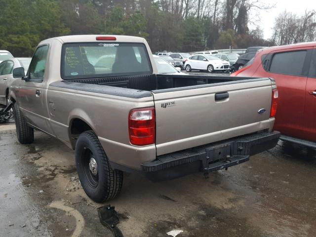 1FTYR10D34PA98472 - 2004 FORD RANGER TAN photo 3