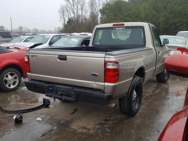 1FTYR10D34PA98472 - 2004 FORD RANGER TAN photo 4