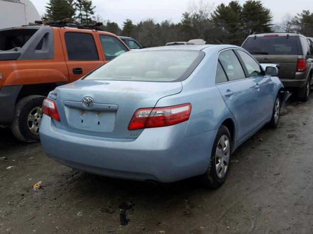 4T4BE46K39R055785 - 2009 TOYOTA CAMRY BASE BLUE photo 4