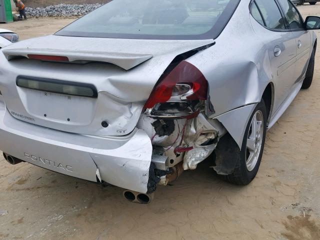 2G2WP522341148000 - 2004 PONTIAC GRAND PRIX SILVER photo 9