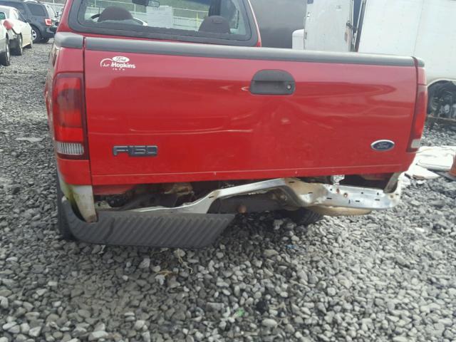 2FTRF17282CB00880 - 2002 FORD F150 RED photo 9