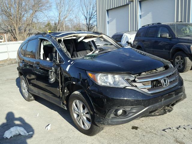 2HKRM4H75EH669122 - 2014 HONDA CR-V EXL BLACK photo 1