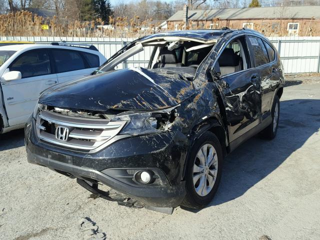 2HKRM4H75EH669122 - 2014 HONDA CR-V EXL BLACK photo 2