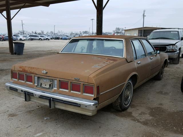 1G1BN69H7FH127109 - 1985 CHEVROLET CAPRICE CL BROWN photo 4