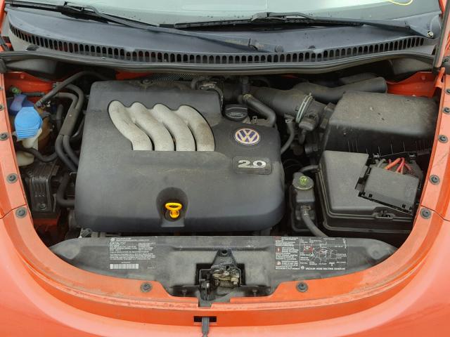 3VWBK21C43M424254 - 2003 VOLKSWAGEN NEW BEETLE ORANGE photo 7