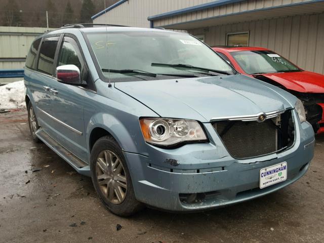 2A8HR64X28R605845 - 2008 CHRYSLER TOWN & COU BLUE photo 1