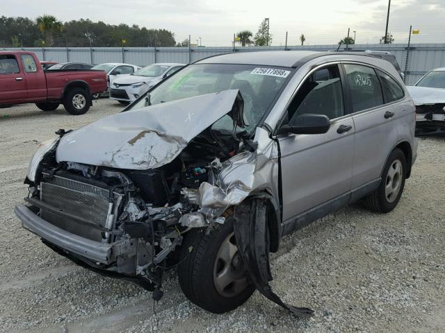 JHLRE38388C012449 - 2008 HONDA CR-V LX SILVER photo 2