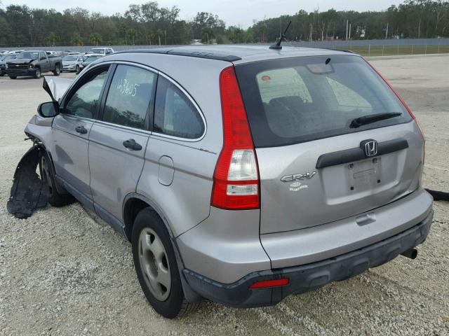 JHLRE38388C012449 - 2008 HONDA CR-V LX SILVER photo 3