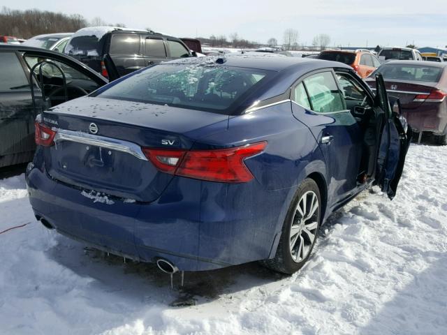 1N4AA6AP0HC399377 - 2017 NISSAN MAXIMA 3.5 BLUE photo 4