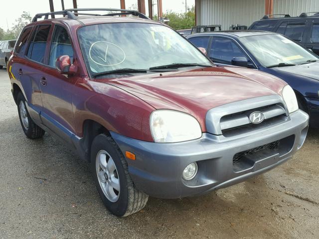 KM8SC13D25U886967 - 2005 HYUNDAI SANTA FE G RED photo 1