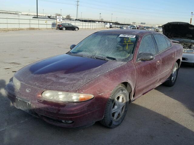 1G3NL52E13C310860 - 2003 OLDSMOBILE ALERO GL RED photo 2