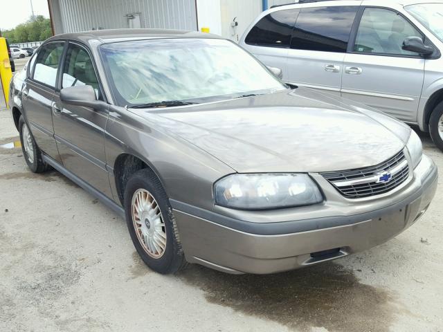 2G1WF55E029259096 - 2002 CHEVROLET IMPALA BROWN photo 1