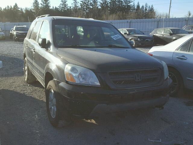 2HKYF18514H000489 - 2004 HONDA PILOT EXL BLACK photo 1