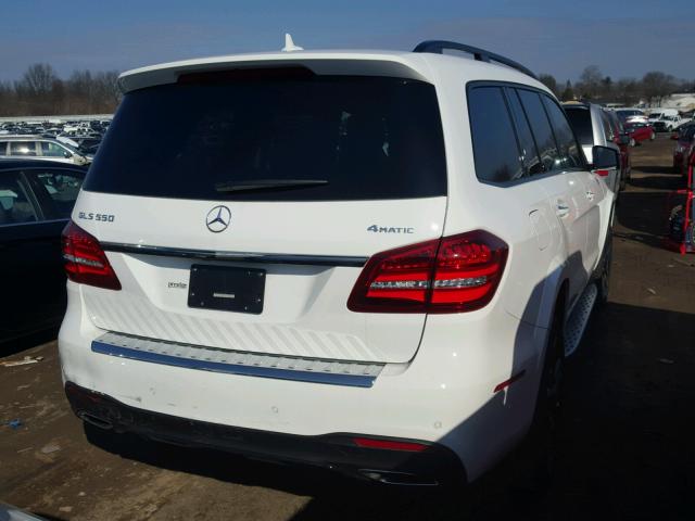 4JGDF7DE1JB000394 - 2018 MERCEDES-BENZ GLS 550 4M WHITE photo 4