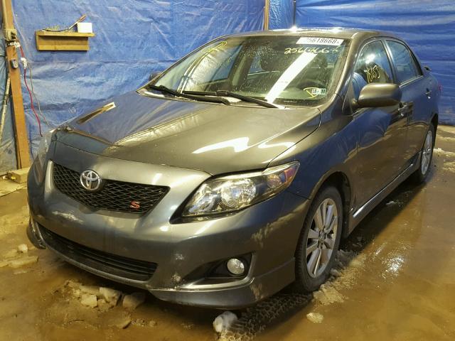 2T1BU4EE7AC495295 - 2010 TOYOTA COROLLA BA GRAY photo 2