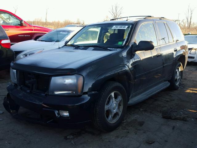 1GNDS13S782261406 - 2008 CHEVROLET TRAILBLAZE BLACK photo 2