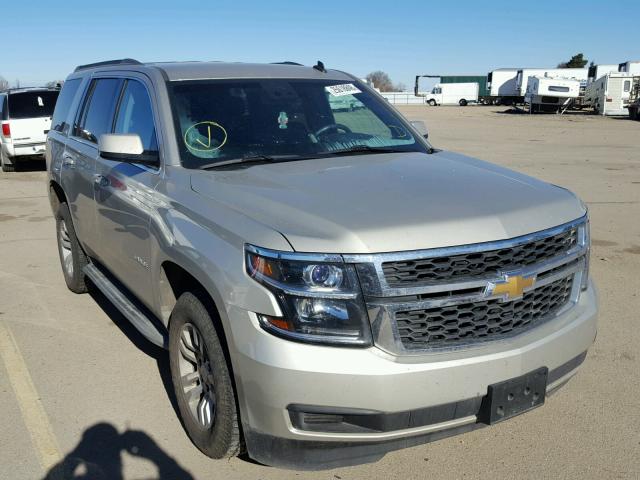 1GNSKBKC6FR161325 - 2015 CHEVROLET TAHOE K150 TAN photo 1