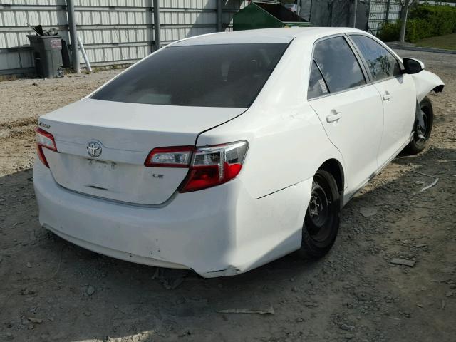 4T1BF1FK5CU532052 - 2012 TOYOTA CAMRY BASE WHITE photo 4