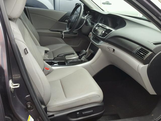 1HGCR2F8XEA122525 - 2014 HONDA ACCORD EXL GRAY photo 5